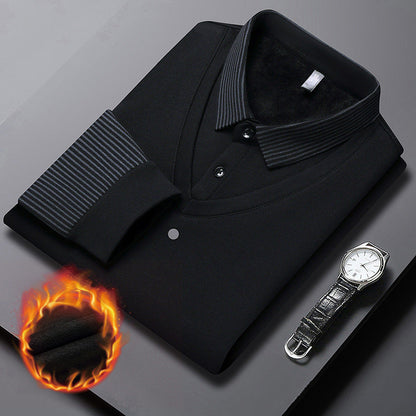 🔥Striped Lapel Fake Two-piece Shirt