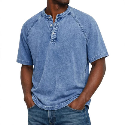 ⭐ Premium Men’s Mao‑Collared Shirt – Lightweight, Breathable & Elegant for Summer ✨
