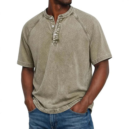 ⭐ Premium Men’s Mao‑Collared Shirt – Lightweight, Breathable & Elegant for Summer ✨