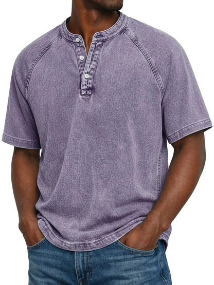 ⭐ Premium Men’s Mao‑Collared Shirt – Lightweight, Breathable & Elegant for Summer ✨