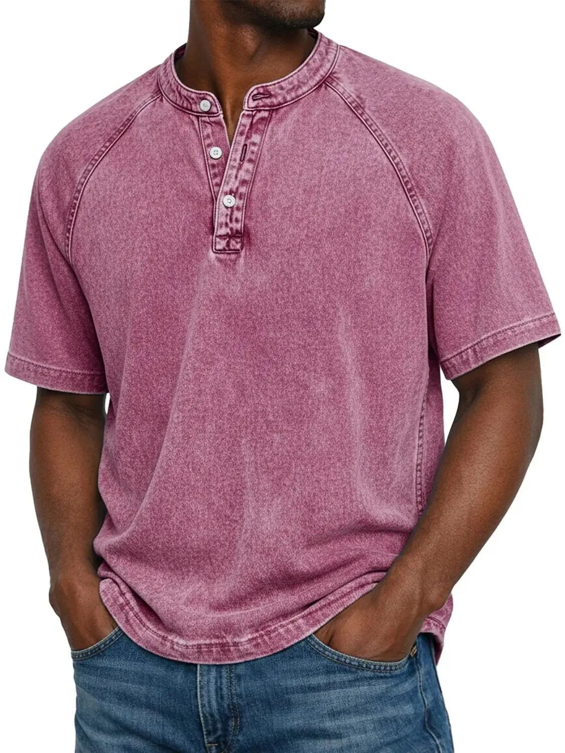 ⭐ Premium Men’s Mao‑Collared Shirt – Lightweight, Breathable & Elegant for Summer ✨